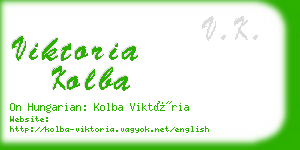 viktoria kolba business card